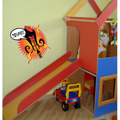 Angry Girl Wall Decal Angry Girl Wall Sticker Angry Girl Wall Decor