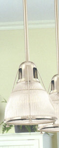 Haverhill 1 - Light Pendant, Satin Nickel, Ribbed