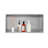 Placide 24" x 12" Single Recessed Preformed Waterproof Shower Niche-1464208408