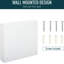 Armoire de salle de bain blanche à cadre en acier - 24 po x 22 po avec armoire à double portes pour articles de toilette et de beauté