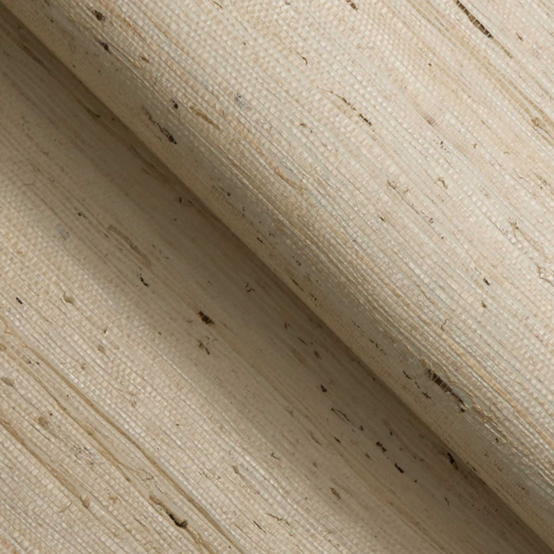 Arrowroot Weave Authentic Grasscloth Wallpaper, Beige