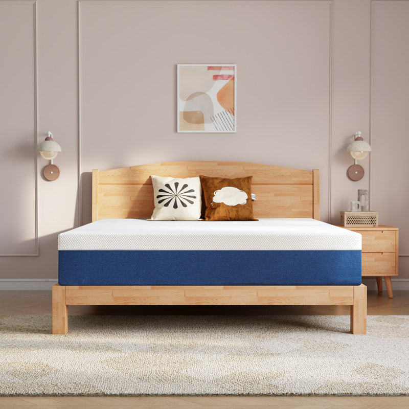 DubidapOn Medium Firm Gel Memory Foam Mattress With Removable Cover for No-Noise Deeply Safe Sleep, Single, 15cm