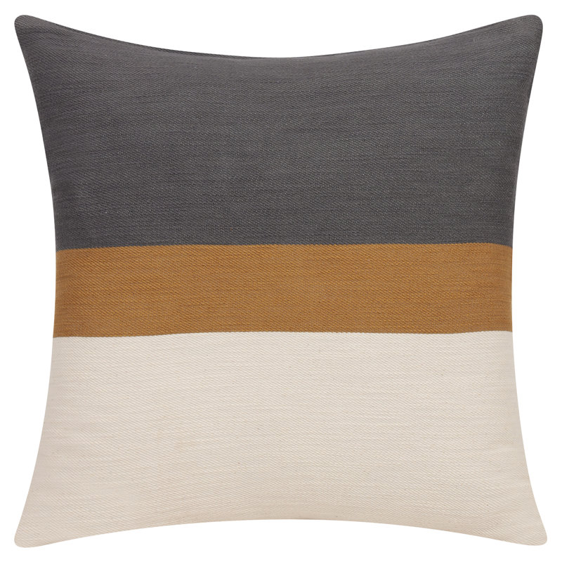 Wilmington Multi Striped Cotton Throw Pillow, 24" x 24", Pillow Cover Only - No Insert