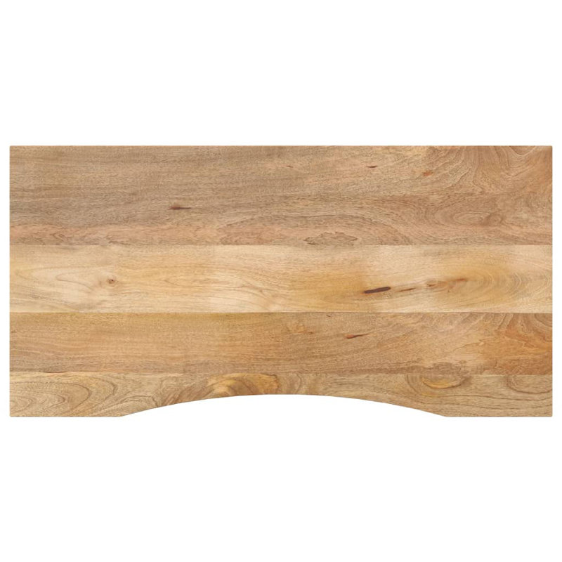 Plateau de bureau en bois de manguier massif naturel, H 1 po x l 47,2 po x P 19,7 po