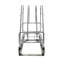 Organisateur de rangement coulissant et coulissant en acier chromé polyvalent pour batterie de cuisine et plats de cuisson Glidez