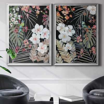 Tropical Midnight I - ensemble de 2 reproductions d'art