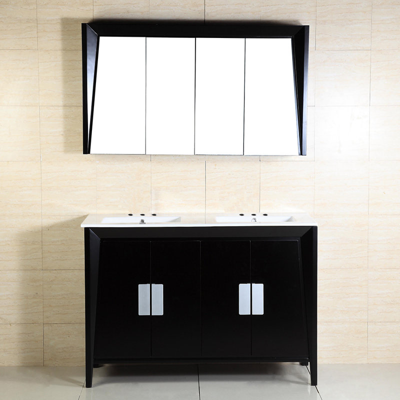 Meuble-lavabo double lavabo 48 po