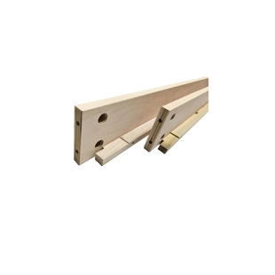 Rails de lit en bois - Non fini - À boulonner - Panneaux de remplacement de 76 po