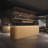 70.87-Inch Rustic Front Desk and Bar Counter with Storage and Wine Rack for Bars and Reception-109707795