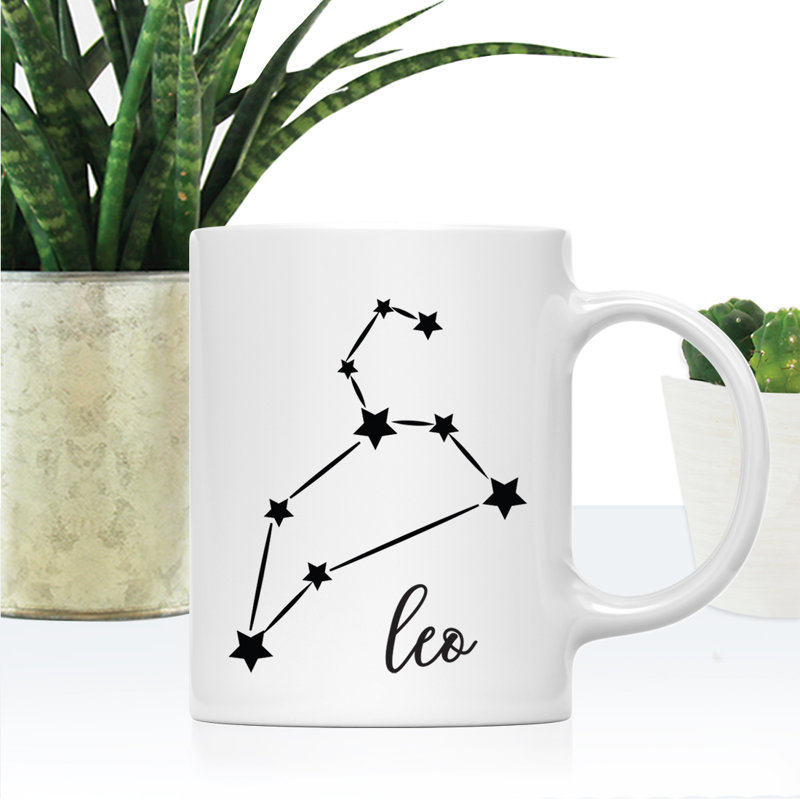 Tasse à café Zodiac en forme d’étoile constellation, Lion