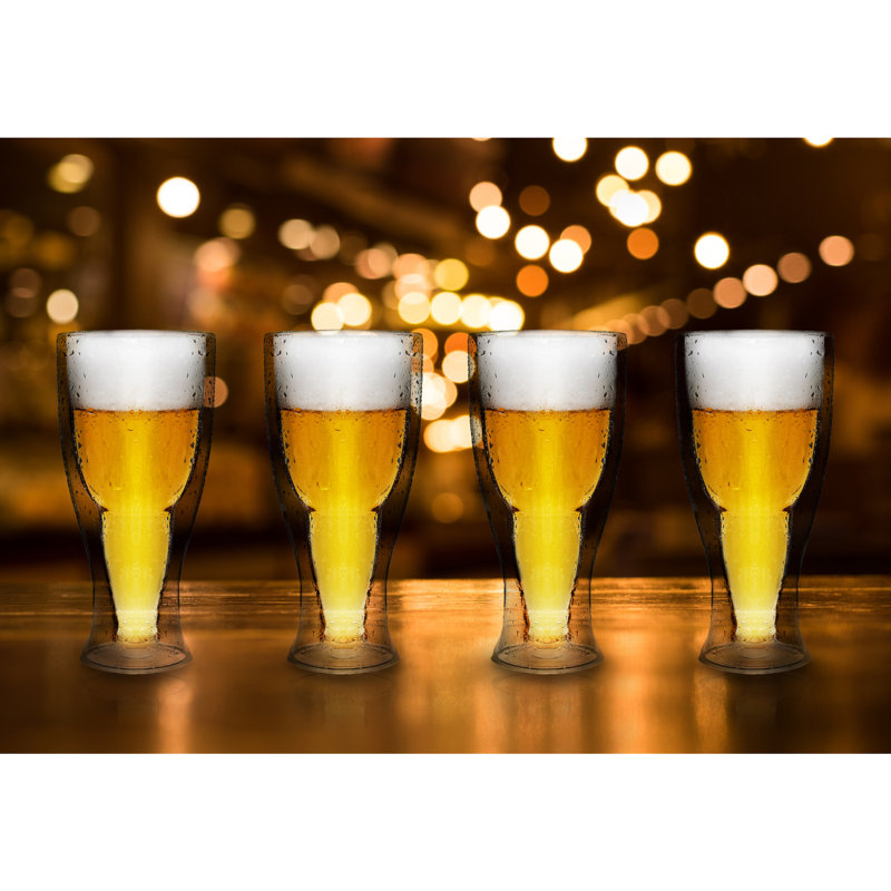 Verre à bière blanche