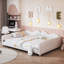 Lit de jour double rembourré en tissu sherpa avec dossier en forme de nuage, sans sommier tapissier, blanc-1525298212-1525298218