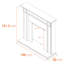 Adam 100cm W Electric Fireplace with 6824.28 BTU-781507330