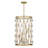 Bailey 6-Light Hubbs in Warm Brass