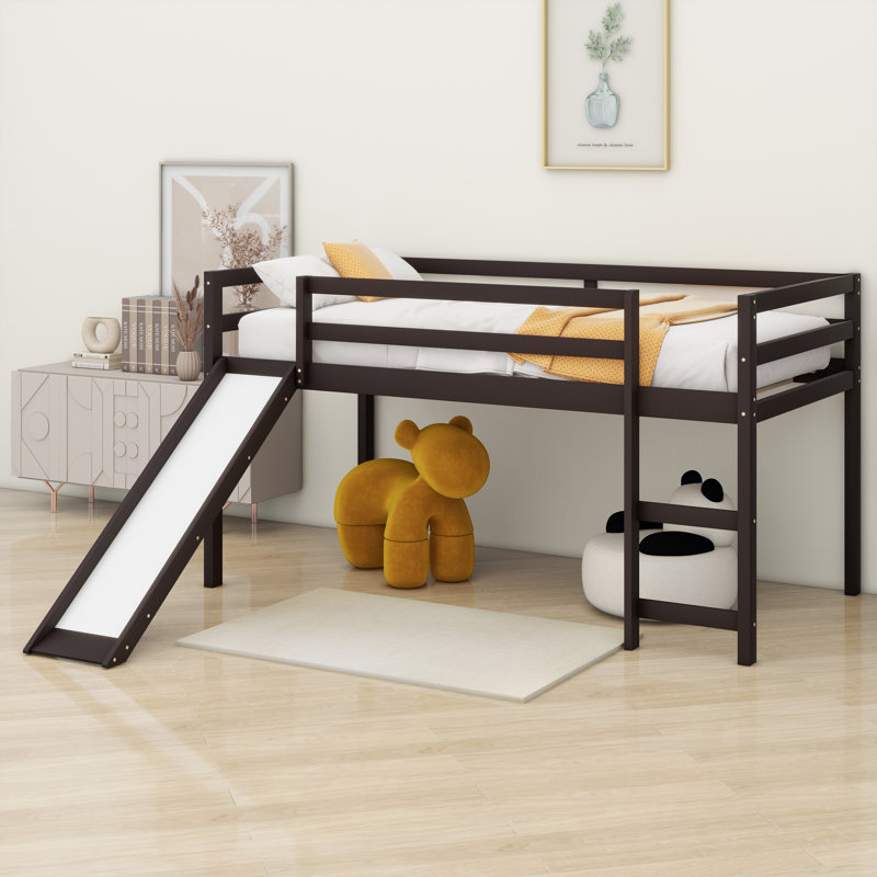 Lit mezzanine simple Jayci Kids, Espresso