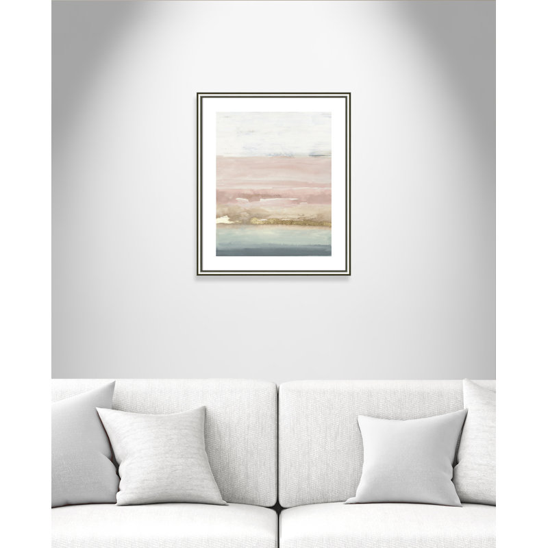 Cotton Cany Horizon Cotton Candy Horizon - reproduction d'art, H 25,5 po x l 21,5 po x P 0,875 po, Papier avec cadre argenté