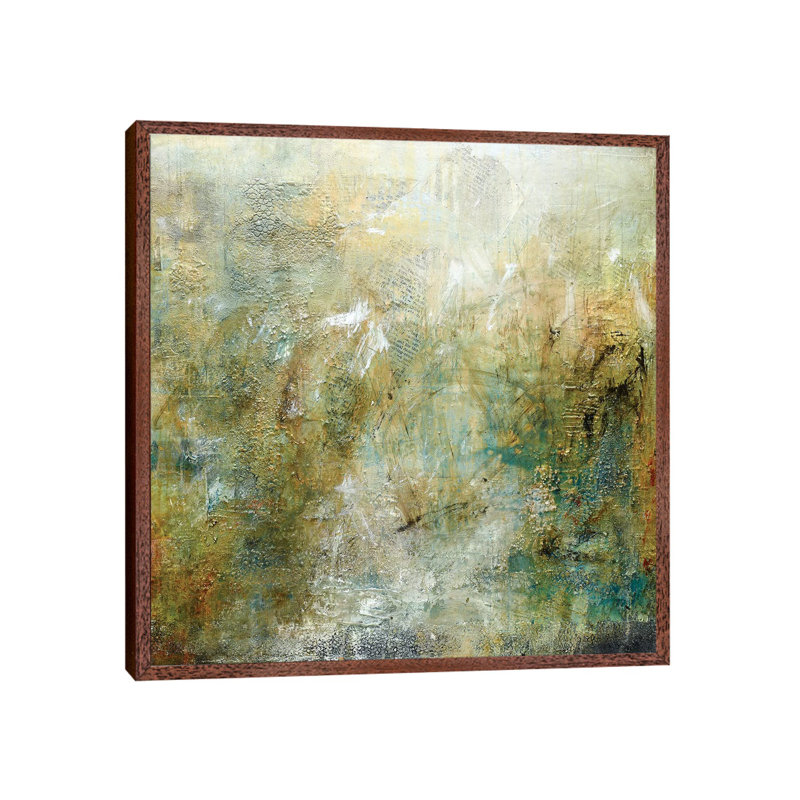 Ignore Reality 1 Piece Wall Art on Canvas, 66.04 cm H x 66.04 cm W, Classic Brown Wood Framed