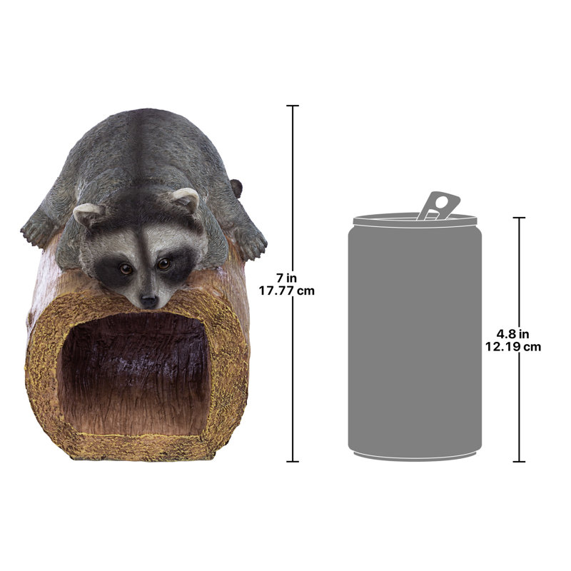 Gutter Guardians Raider the Raccoon Downspout Statue