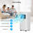Winado 8000 BTU Wi-Fi Connected Portable Air Conditioner for 200 Square Feet with Remote Included