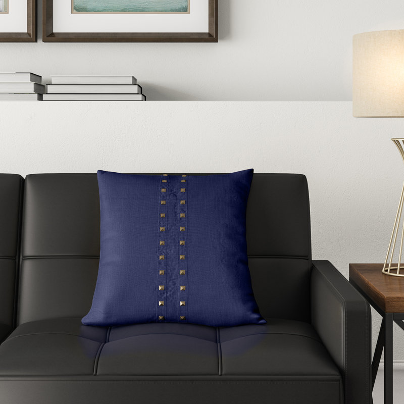 Housse de coussin carrée, Indigo