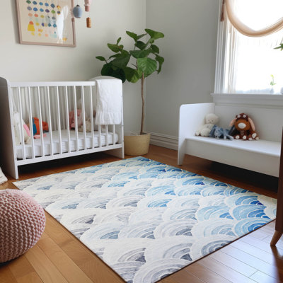 Rectangle Cerrito Area Rug with Non-Slip Backing