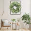 Couronne d'eucalyptus artificiel pour porte d'entrée avec feuilles de verdure et baies blanches - décor intérieur intérieur de ferme
