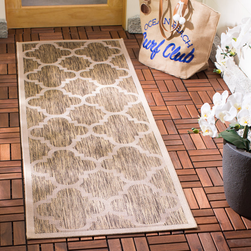 Herefordshire Performance Geometric Indoor/Outdoor Area Rug, Runner 2'3" x 6'7"