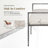 Mathis Modern Hammered Metal 60" Accent Bench-124262813