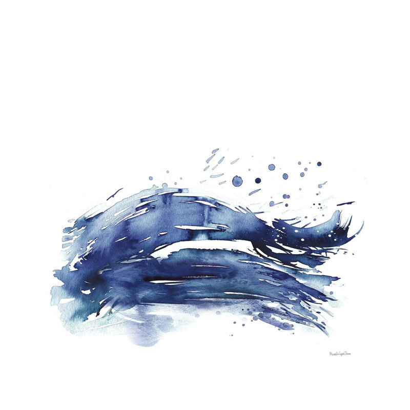 Coastal Splash III by Mercedes Lopez Charro - Wrapped Canvas Painting, 93.98 cm H x 93.98 cm W x 3.175 cm D