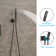 Rainfall Shower System with 12 Inch Shower Head and Handheld Complete Combo Set Ceiling Mount