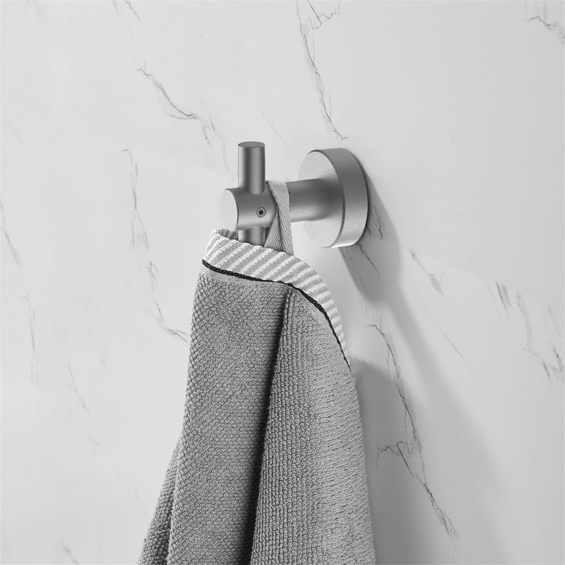 Wall Mounted Towel Hook, Gun Gray
