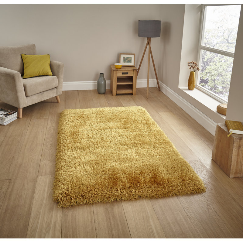 Bryan Hand-Tufted Gold Rug, Rectangle 60cm x 120cm
