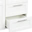Armoire haute et armoire de cuisine avec 2 portes, 2 tiroirs et 5 espaces de rangement, blanc