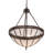 Meyda Tiffany & Stained Glass 3 - Light Craftsman Brown Unique/Statement Pendant