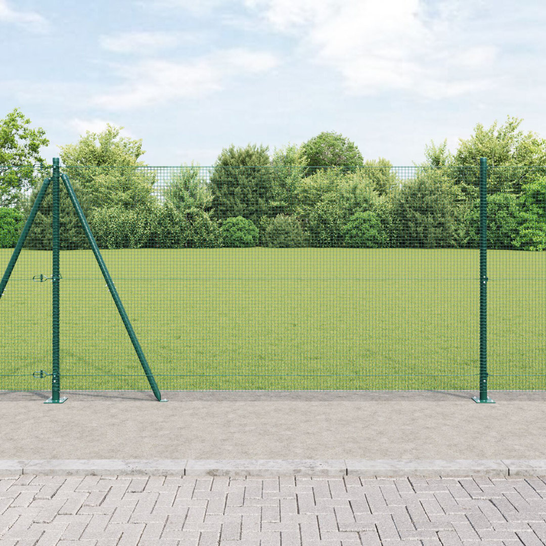 120cm H x 1000cm W Metal Border Fencing