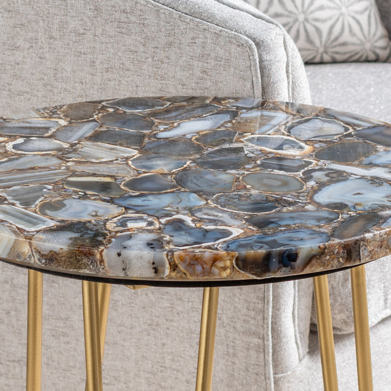 Hartmann Stone Top End Table