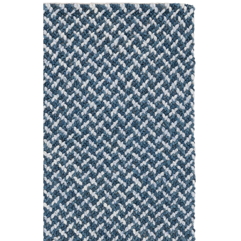 Hand Loomed Houndstooth Indoor Rug, Rectangle 8' x 10'