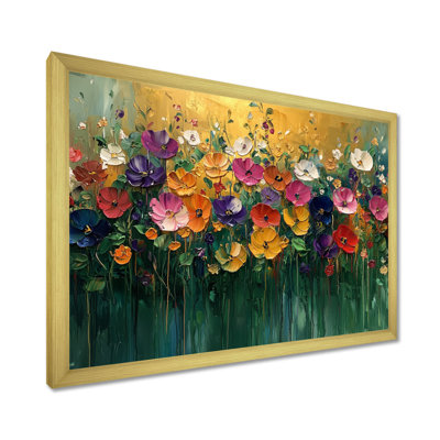 Roses et fleurs sauvages Country Bloom Field I - Roses, art mural de salon