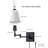 Jagdeep Plug-in/Hardwired White Swing Arm Sconce-1534469203