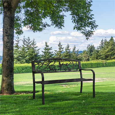 Apollinaris Patio Garden Metal Coating Park Bench