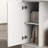 White Workbench Desk With Pegboard & Lockable Drawers, Multi-Use Storage Table For Home Office & Garage
