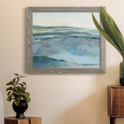 Marée basse - Peinture sur toile encadrée