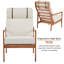 Chaise longue ergonomique avec dossier haut Mid Century Modern-1781404948