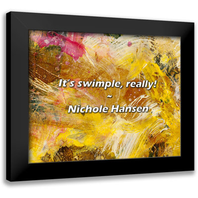 Nichole Hansen Quote: It’s swimple, really!