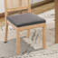 Chaise d'appoint avec chaises en bois massif et dossier en rotin (ensemble de 2)-451223320