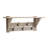 Castleton 40" Wide Industrial Rustic Farmhouse Solid Wood Coat Rack With Shelf