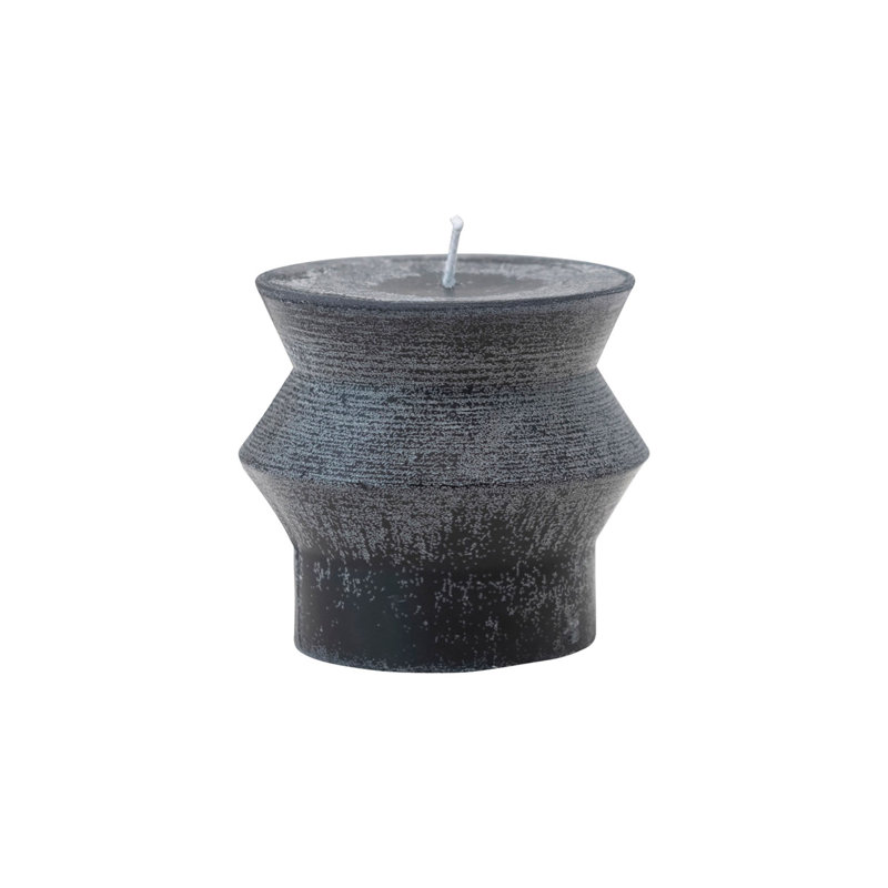 Bougie cylindrique sans parfum, Noir