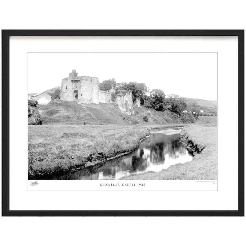 Kidwelly, Castle 1925 by Francis Frith - Single Picture Frame Print, 45cm H x 60cm W x 2.3cm D