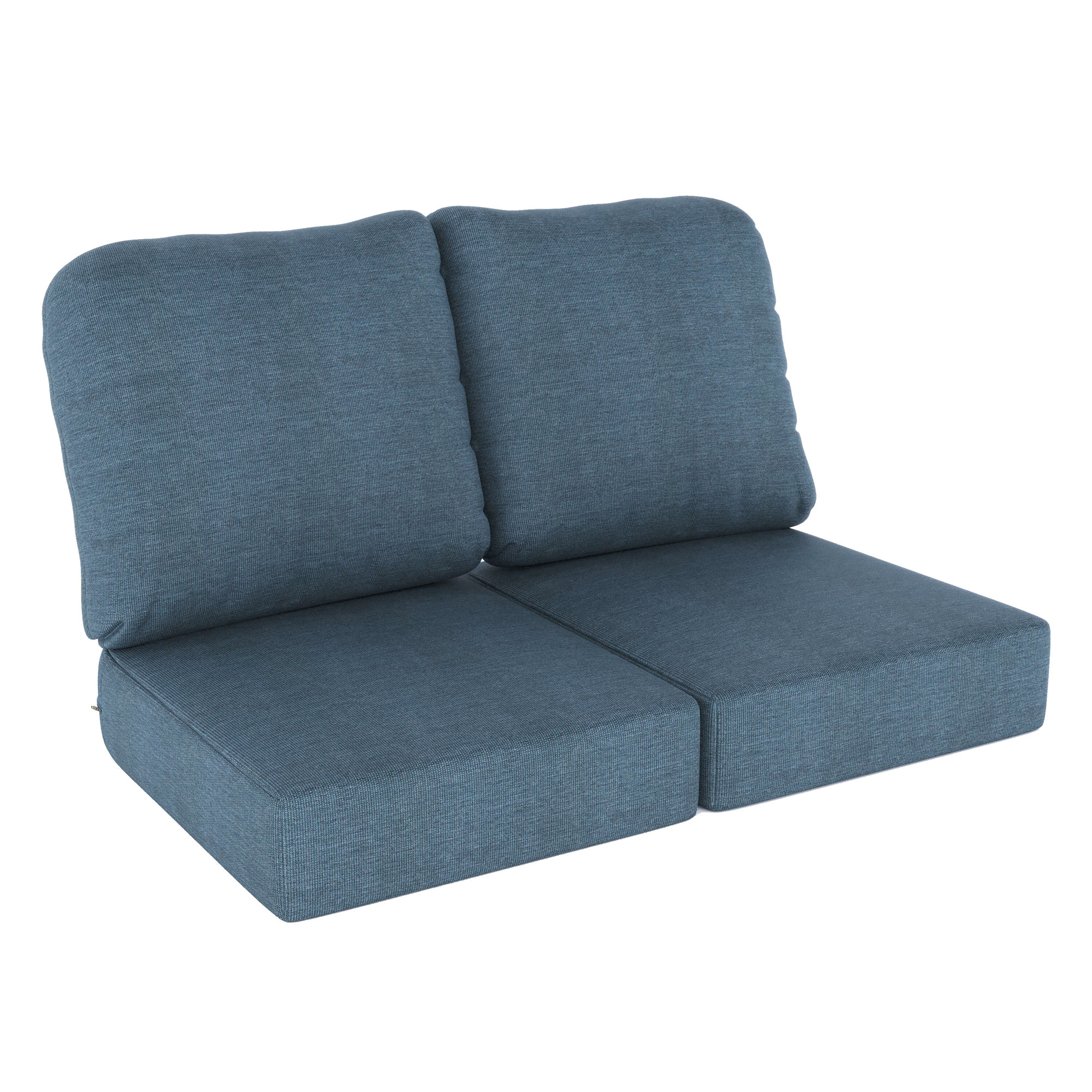 Amala Indoor/Outdoor Sunbrella® Loveseat Cushion, Spectrum Denim Sunbrella®