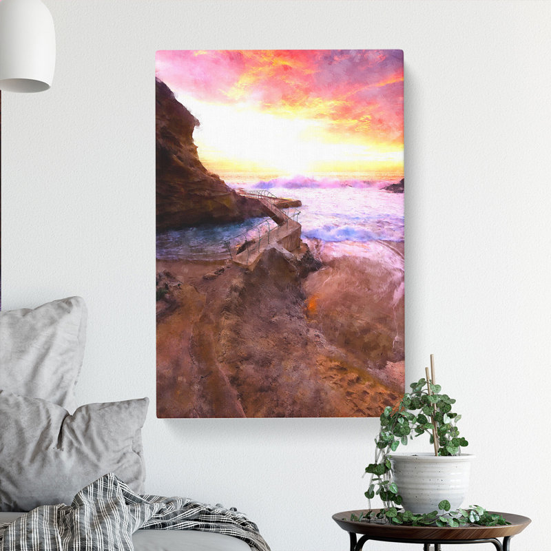 Laguna Beach In California - Wrapped Canvas Print, 60cm H x 40cm W x 3cm D